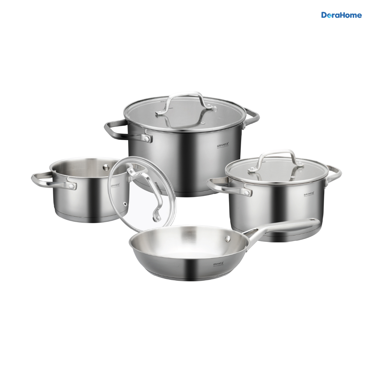 Bộ nồi Inox 304 GRANDX GX605 Noble